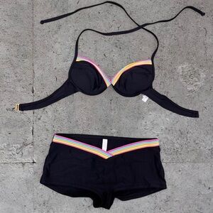 Victoria’s Secret Y2K Short Style & Push-Up Top Bikini Set